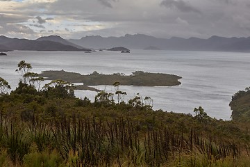 Image showing Mysterious lake landscape