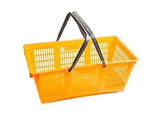 Image showing Shopping basket on white