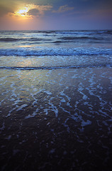 Image showing Sunset at Atlantic Ocean