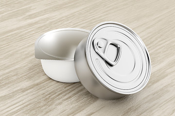 Image showing Two tin cans