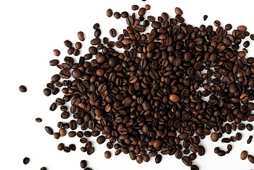 Image showing coffee grains,abstract, dark