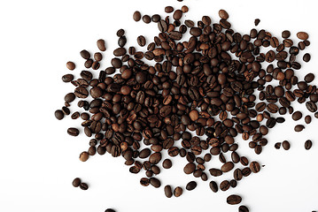 Image showing coffee grains,abstract, dark