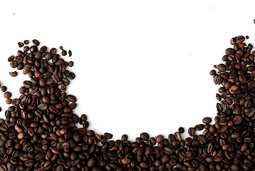 Image showing coffee grains,abstract, dark