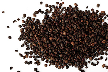 Image showing coffee grains,abstract, dark