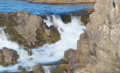 Image showing Close-up view of a water fall