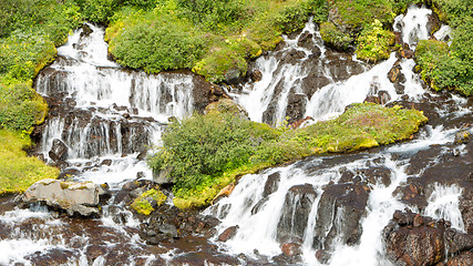 Image showing Hraunfossar waterfalls in Iceland