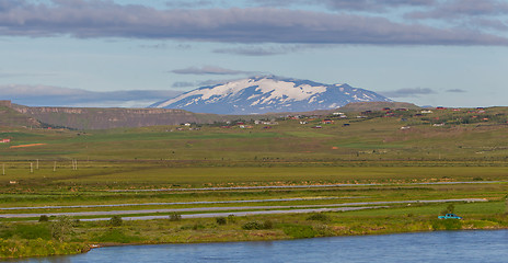 Image showing The volcano Hekla in Iceland shot in summer