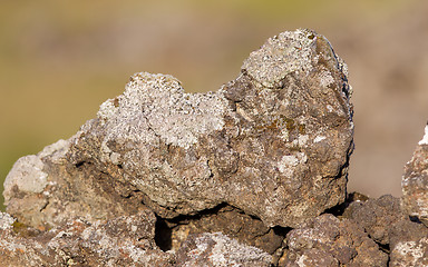 Image showing Lava rock from volcano - Iceland