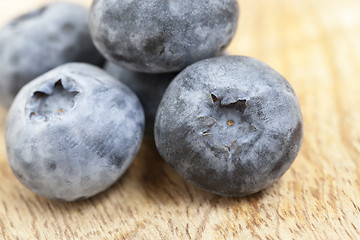 Image showing blue blueberries closeup