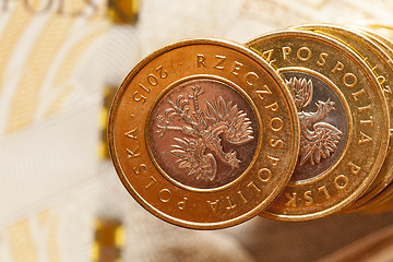 Image showing Polish money, close-up