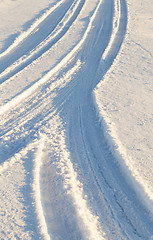Image showing Road in the snow