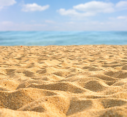 Image showing beautiful sand beach