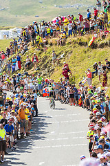 Image showing The Cyclist Daniel Martin on Col du Glandon - Tour de France 201