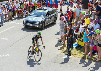 Image showing The Cyclist Pierre-Luc Perichon on Col du Glandon - Tour de Fran