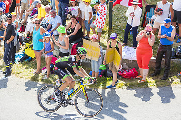 Image showing The Cyclist Pierre-Luc Perichon on Col du Glandon - Tour de Fran