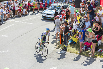 Image showing The Cyclist Simon Yates on Col du Glandon - Tour de France 2015