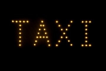 Image showing Taxi light sign