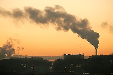 Image showing Smoking power plant