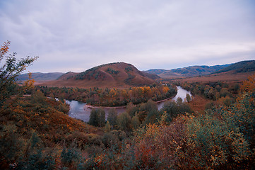 Image showing River at beauty autumn