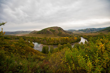 Image showing River at beauty autumn