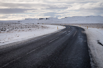 Image showing Empty road in Iceland