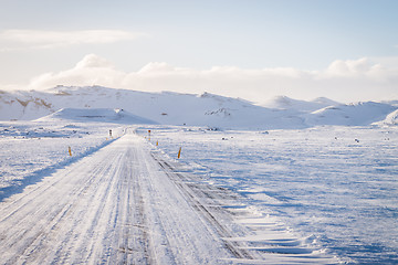 Image showing Empty road in Iceland