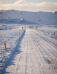 Image showing Empty road in Iceland
