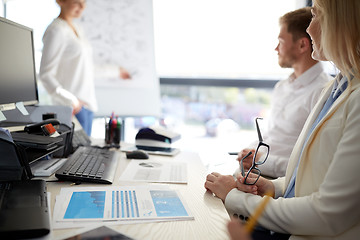 Image showing business team at presentation in office