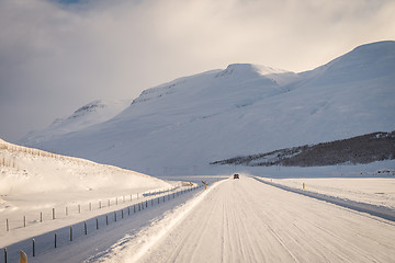 Image showing Empty road in Iceland