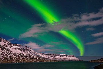 Image showing Amazing northern lights in Iceland