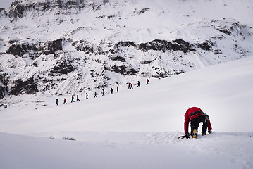 Image showing Amazing Eyjafjallajokull glacier in Iceland during winter