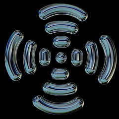 Image showing Radio Frequency Identification symbol. 3d illustration