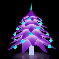 Image showing Christmas tree. 3d illustration
