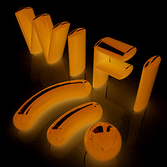 Image showing WiFi symbol. 3d illustration