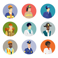 Image showing Vector set of characters of different professions.