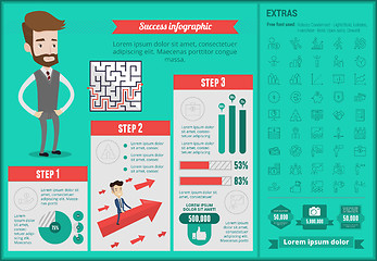 Image showing Business success infographic template.