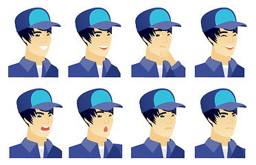 Image showing Vector set of mechanic characters.