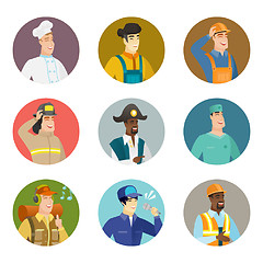 Image showing Vector set of characters of different professions.