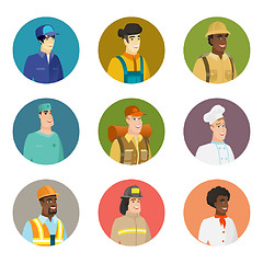 Image showing Vector set of characters of different professions.