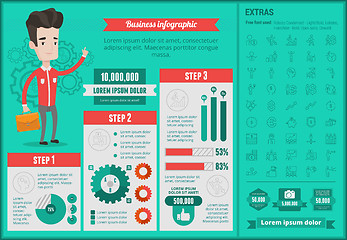 Image showing Business infographic template.