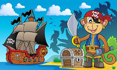 Image showing Pirate monkey topic 3