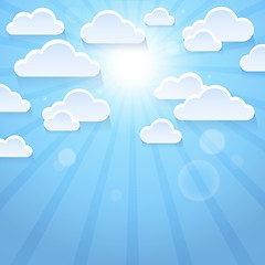 Image showing Stylized clouds theme image 3