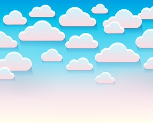Image showing Stylized clouds theme image 5