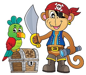 Image showing Pirate monkey topic 1