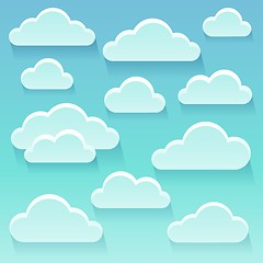 Image showing Stylized clouds theme image 6