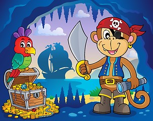 Image showing Pirate monkey topic 4