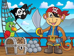 Image showing Pirate monkey topic 2