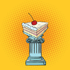 Image showing Cake with cherries in the Antiques column