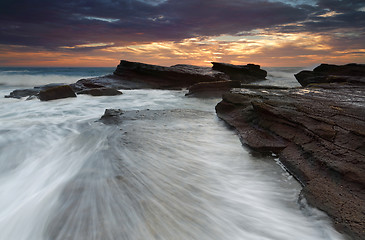 Image showing Sunrise Culburra Beach