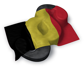 Image showing paragraph symbol and belgian flag - 3d rendering
